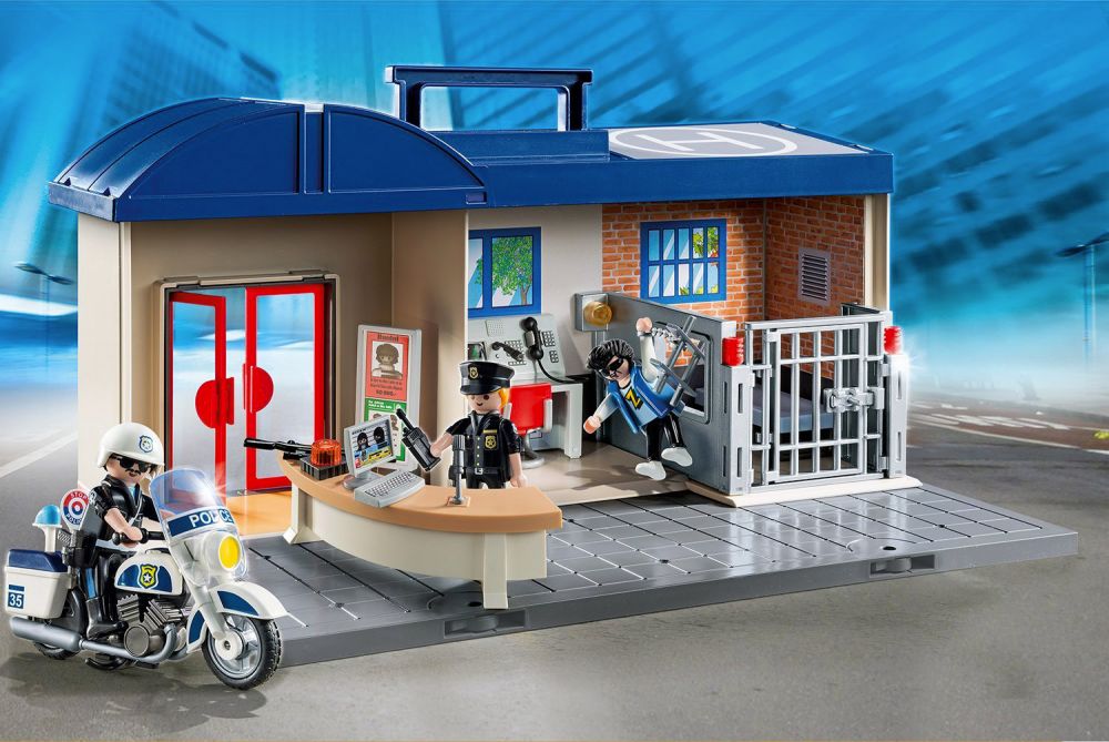 Playmobil 5299 City Action - Commissariat de police avec prison - Comparer  avec