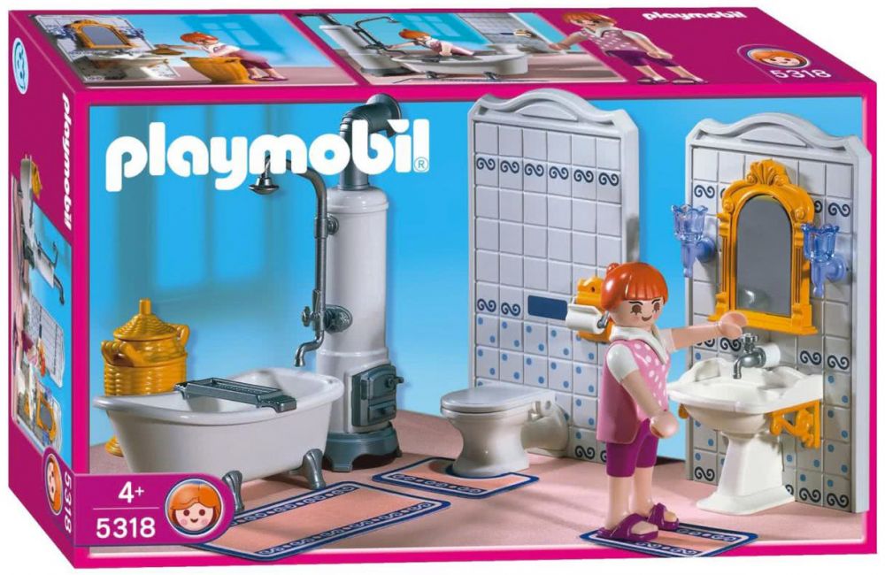 Playmobil Dollhouse 5318 pas cher, Maman / Salle de bains traditionnelle