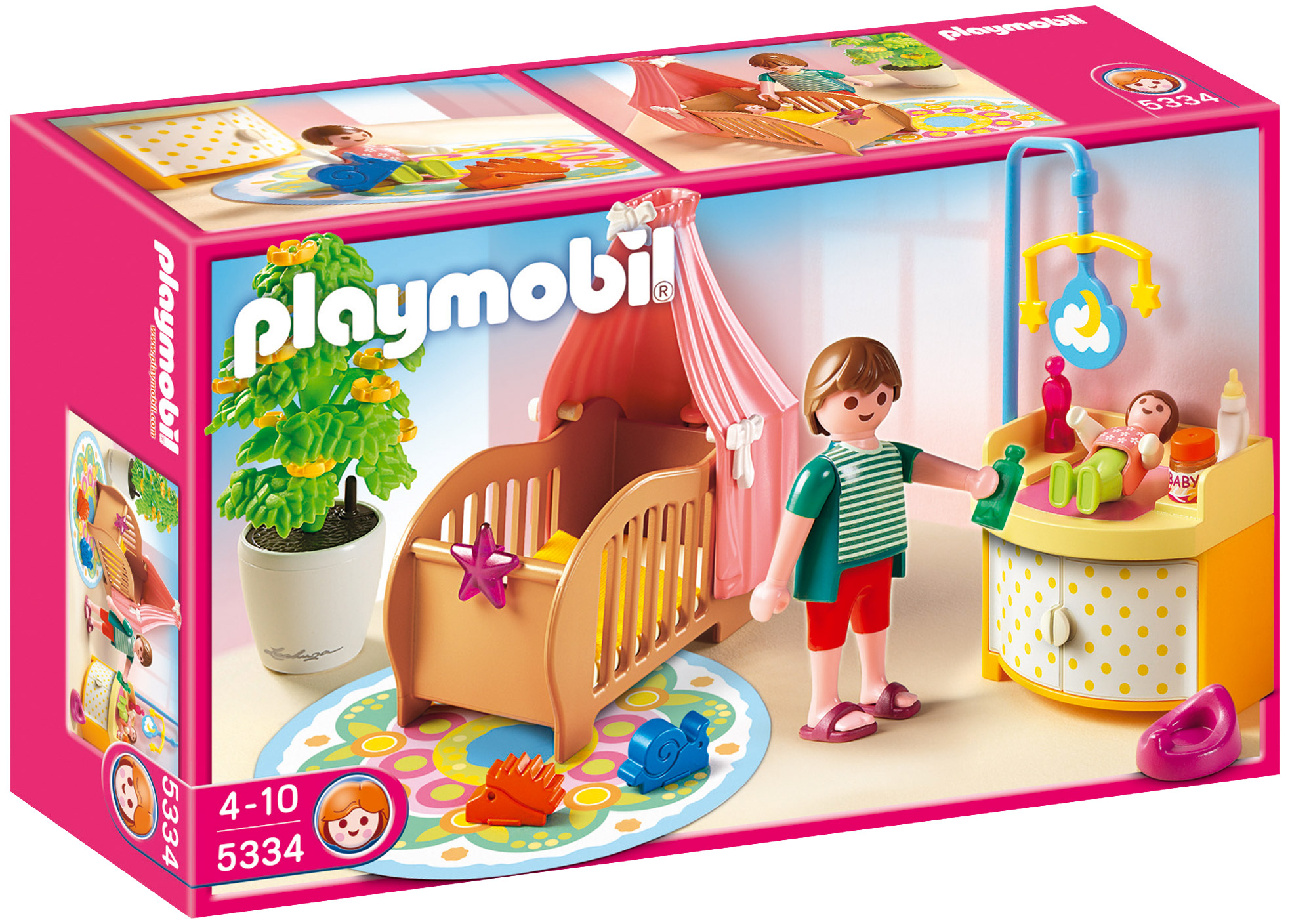 Playmobil Dollhouse 5334 pas cher, Chambre de bébé avec berceau