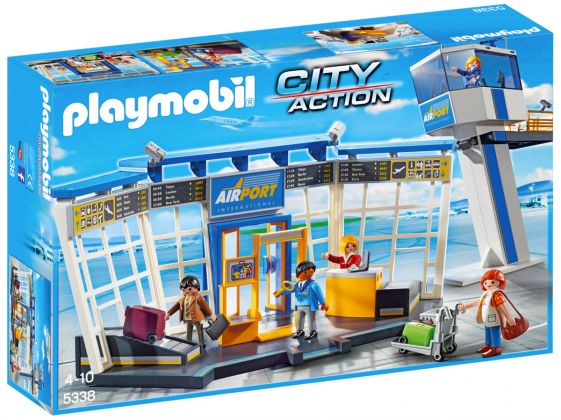 PLAYMOBIL City Action 5338 Aéroport avec tour de contrôle