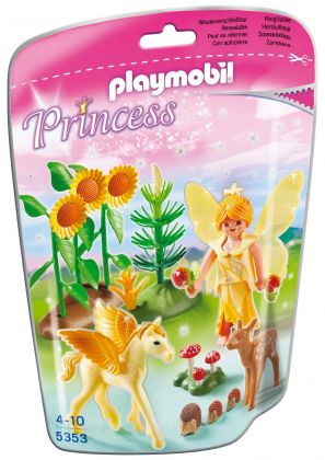 PLAYMOBIL Princess 5353 Fée Automne avec poulain ailé doré