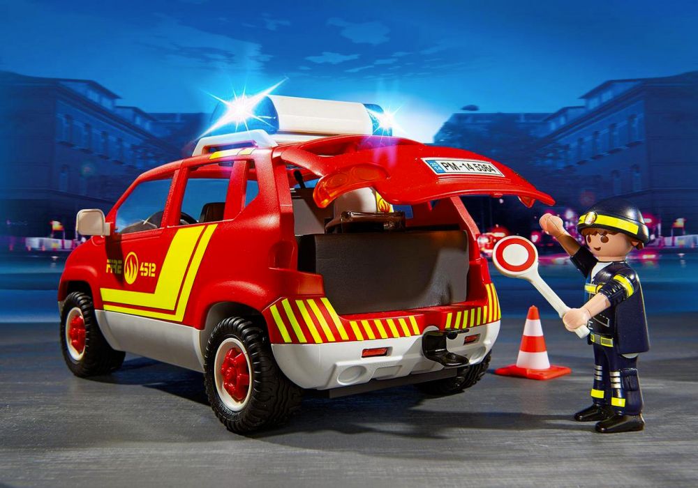 PLAYMOBIL 71144 - City Action - Véhicule d`intervention avec sirène pas  cher 