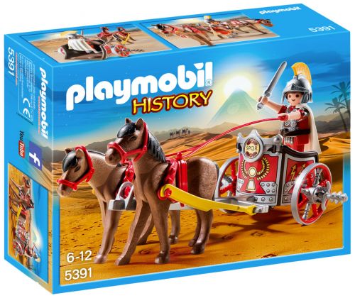 PLAYMOBIL History 5391 Char romain avec tribun