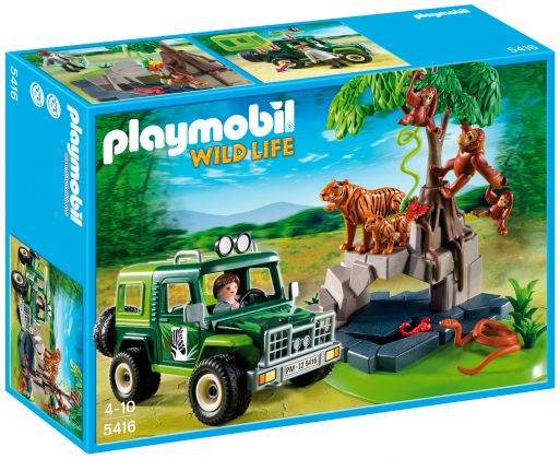 PLAYMOBIL Wild Life 5416 Véhicule d'exploration avec animaux de la jungle