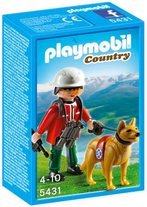 PLAYMOBIL Country 5431 Sauveteur de montagne avec chien