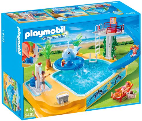 PLAYMOBIL Summer Fun 5433 Famille avec piscine et plongeoir