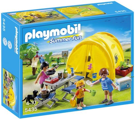 PLAYMOBIL Summer Fun 5435 Famille et tente de camping