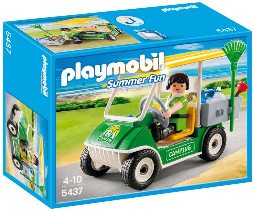 PLAYMOBIL Summer Fun 5437 Gardien du camping et véhicule de service