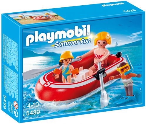 PLAYMOBIL Summer Fun 5439 Vacanciers avec bateau pneumatique
