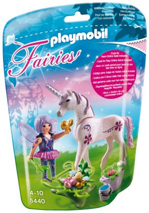 PLAYMOBIL Fairies 5440 Fée Cuisinière avec licorne violette