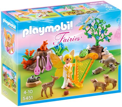 PLAYMOBIL Fairies 5451 Fée Mélodie avec animaux de la fôret