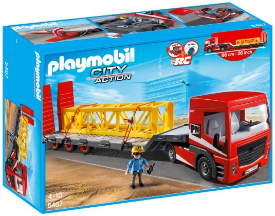 PLAYMOBIL City Action 5467 Tracteur routier avec grande remorque