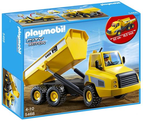 PLAYMOBIL City Action 5468 Grand camion à benne basculante