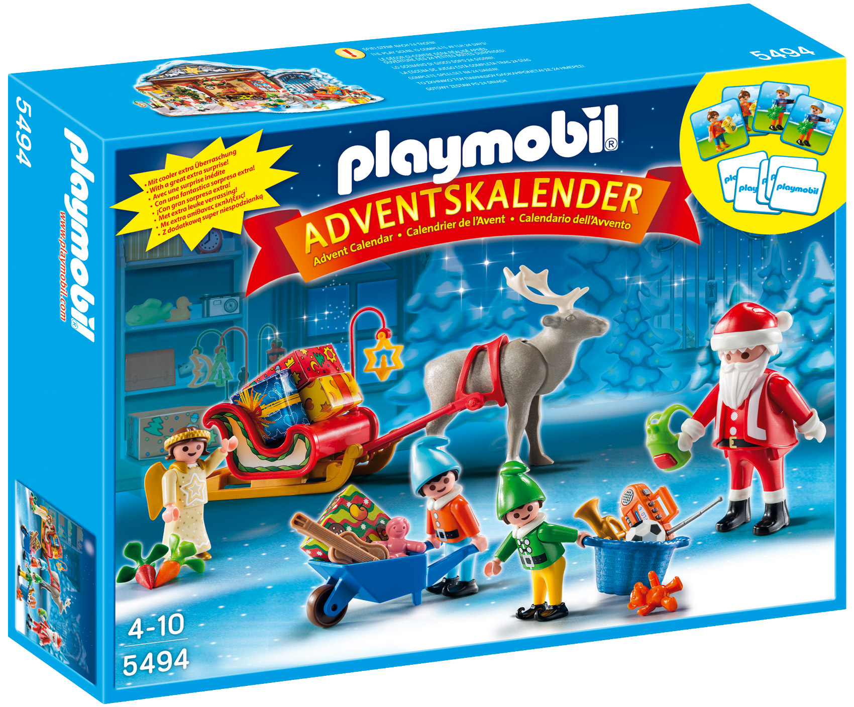 Playmobil Christmas 5494 pas cher, Calendrier de l'Avent Atelier