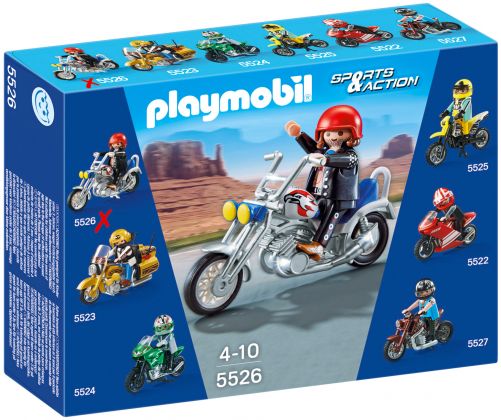 PLAYMOBIL Sports & Action 5526 Chopper bleu