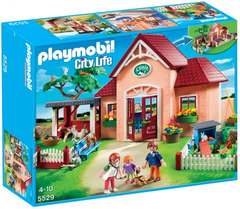 PLAYMOBIL City Life 5529 Clinique vétérinaire avec animaux et enclos