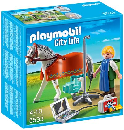 PLAYMOBIL City Life 5533 Vétérinaire avec cheval et appareil de radiologie