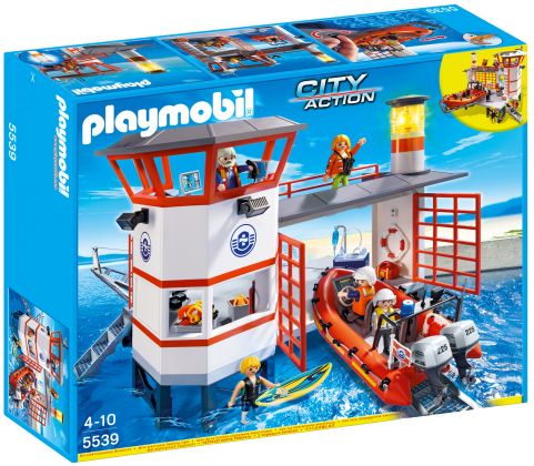 PLAYMOBIL City Action 5539 Poste de secours des sauveteurs en mer