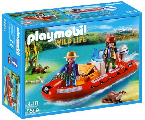 PLAYMOBIL Wild Life 5559 Braconniers avec bateau