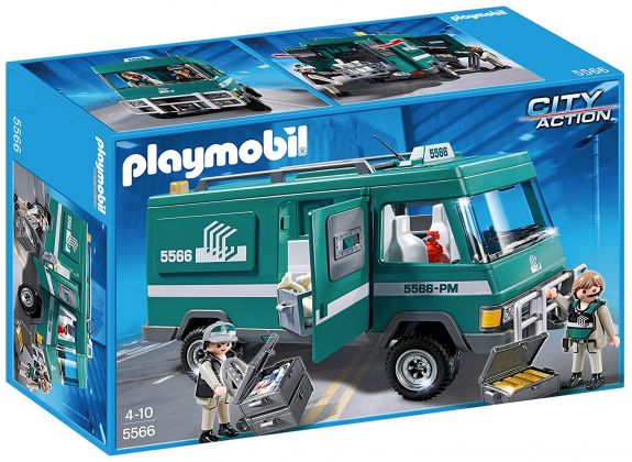 PLAYMOBIL City Action 5566 Convoyeurs de fonds avec véhicule blindé