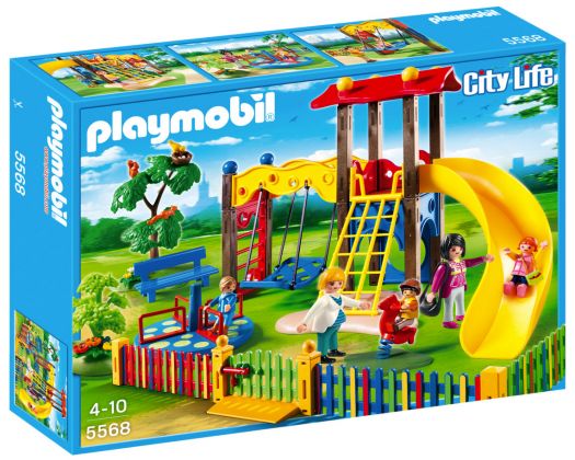 PLAYMOBIL City Life 5568 Square pour enfants avec jeux