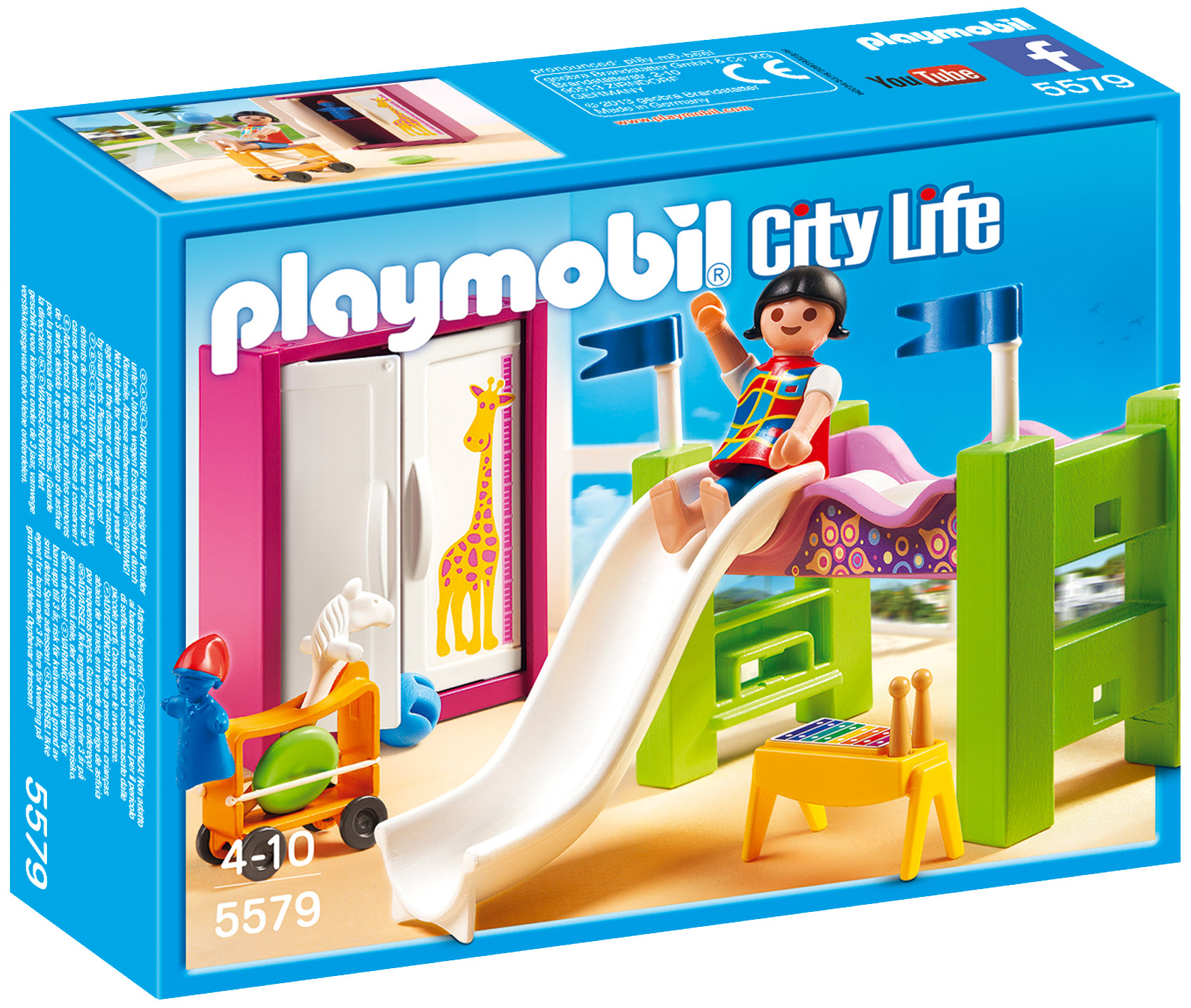 PLAYMOBIL City Life 5579 pas cher Chambre d'enfant avec