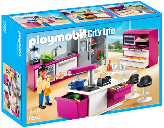 PLAYMOBIL City Life 5582 Cuisine avec îlot