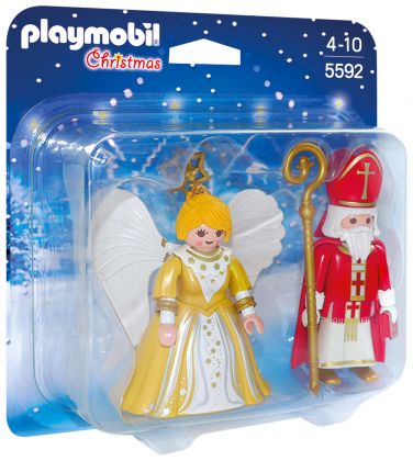 PLAYMOBIL Christmas 5592 Saint Nicolas et Ange Doré