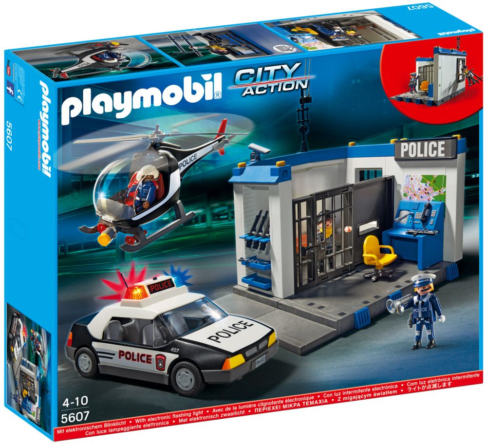 Commissariat de police City Action Playmobil – Commissariat de police avec  alarme construction 