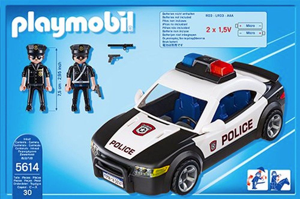 Playmobil City Action 5614 pas cher, La voiture de police