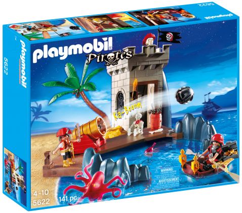 PLAYMOBIL Pirates 5622 Pirates avec canon et tour de guet