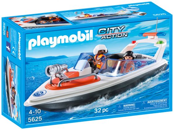 PLAYMOBIL City Action 5625 Bateau de sauvetage