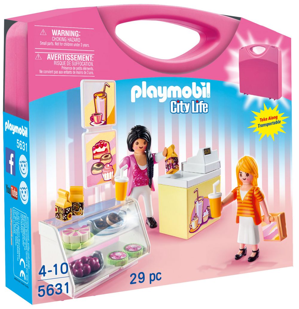 Playmobil City Life 5631 pas cher, Valisette Cafétéria