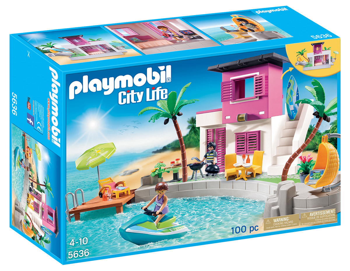 Playmobil City Life 5636 pas cher, Maison de plage de luxe