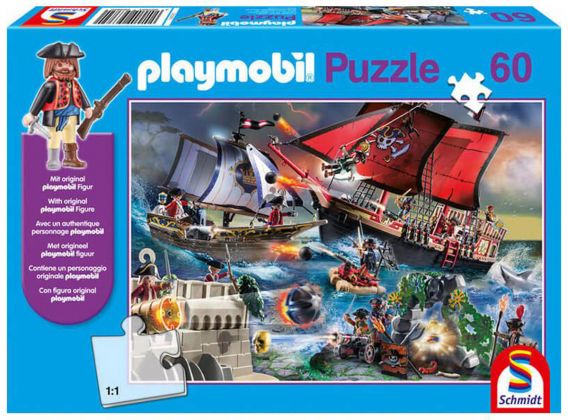 PLAYMOBIL Objets divers 56382 Puzzle Pirate Schmidt