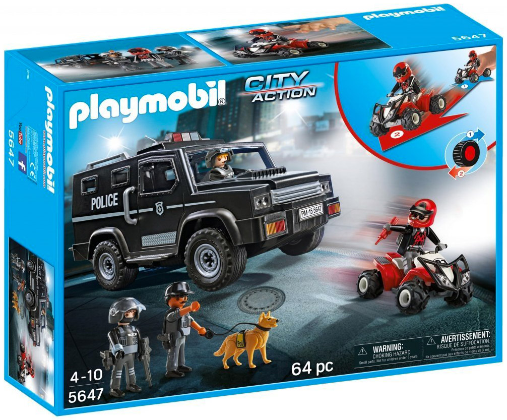 Playmobil Véhicules des forces spéciales de police