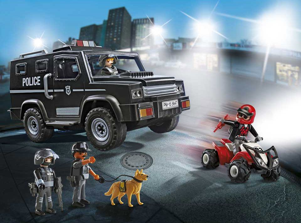 Playmobil City Action 5974 pas cher, Le fourgon de police