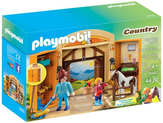 PLAYMOBIL Country 5660 Play Box Chevaux