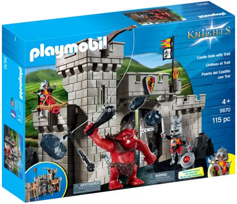 PLAYMOBIL Knights 5670 Citadelle des chevaliers avec troll