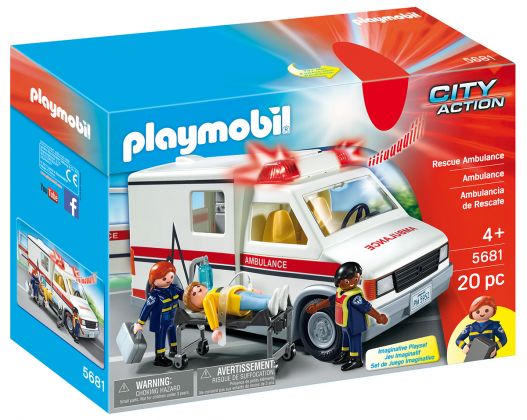 PLAYMOBIL City Action 5681 Ambulance des secours