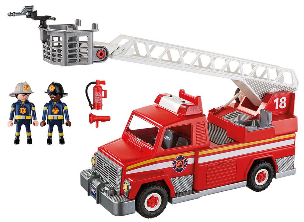 Playmobil camion de pompiers avec lumières et sons de feu PlayMobil