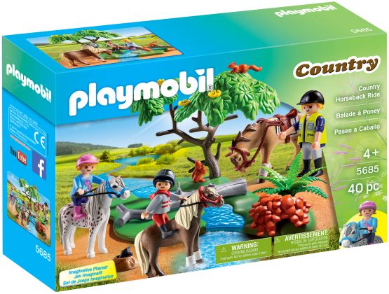 PLAYMOBIL Country 5685 Cavaliers avec poneys et cheval