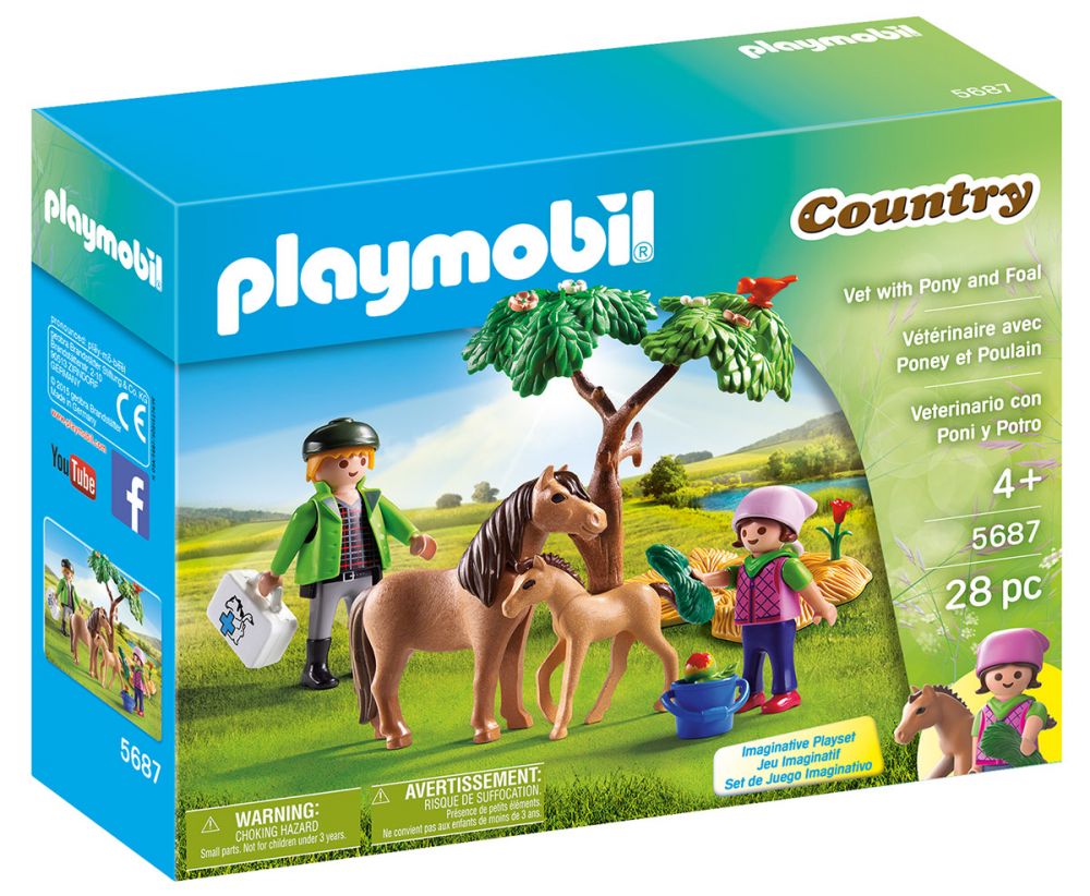 Playmobil Country 70166 pas cher, Ferme de poneys