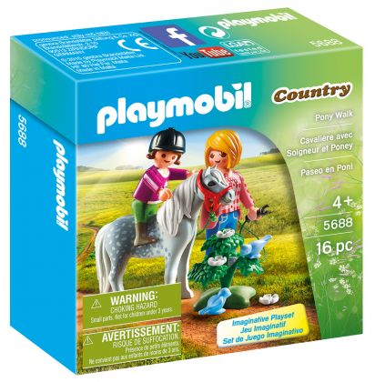 PLAYMOBIL Country 5688 Cavalière avec soigneur et poney