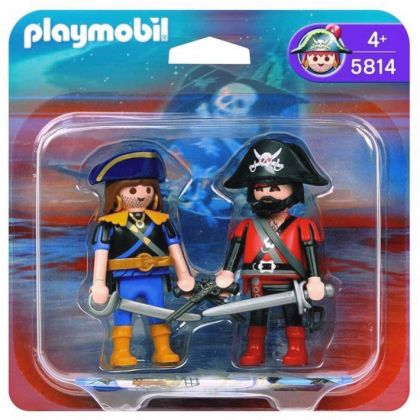 PLAYMOBIL Pirates 5814 Duo Pirate et Corsaire