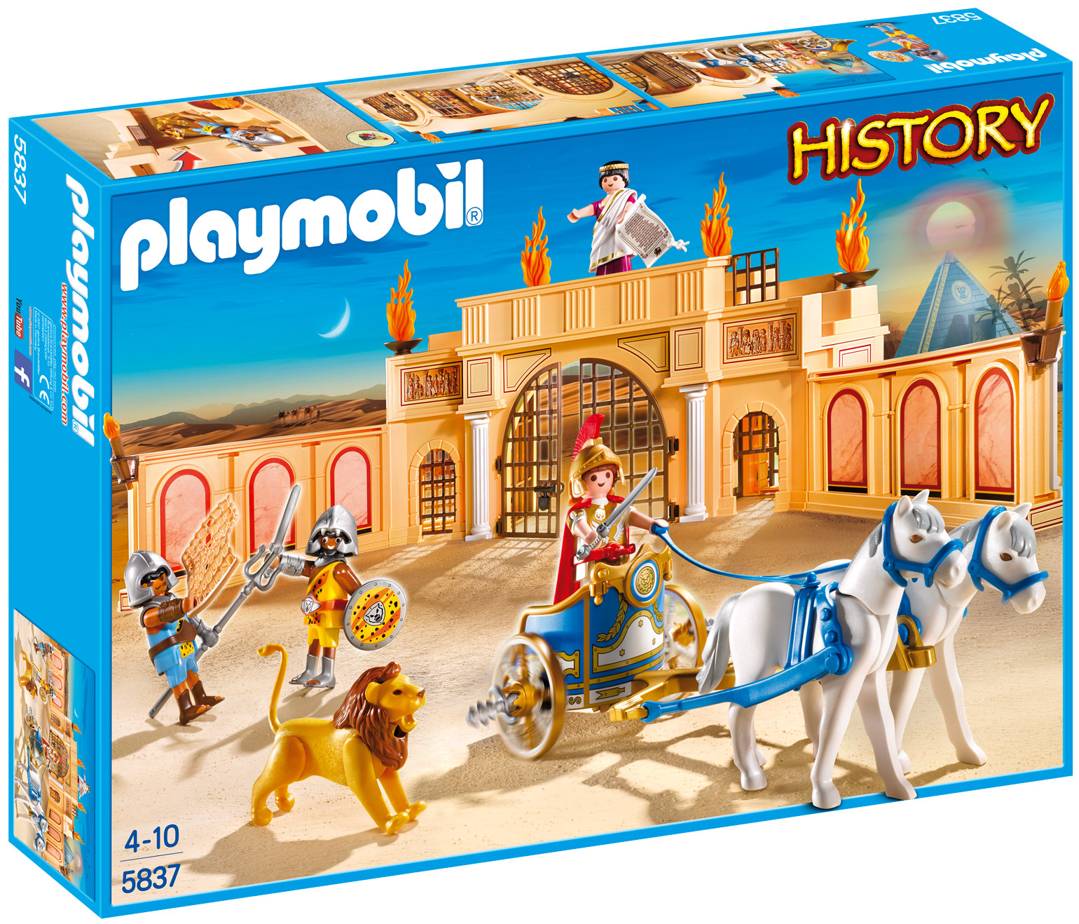 Playmobil History 5837 pas cher, L'arène romaine