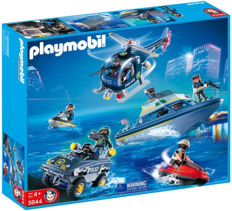 PLAYMOBIL City Action 5844 Forces spéciales de police et véhicules