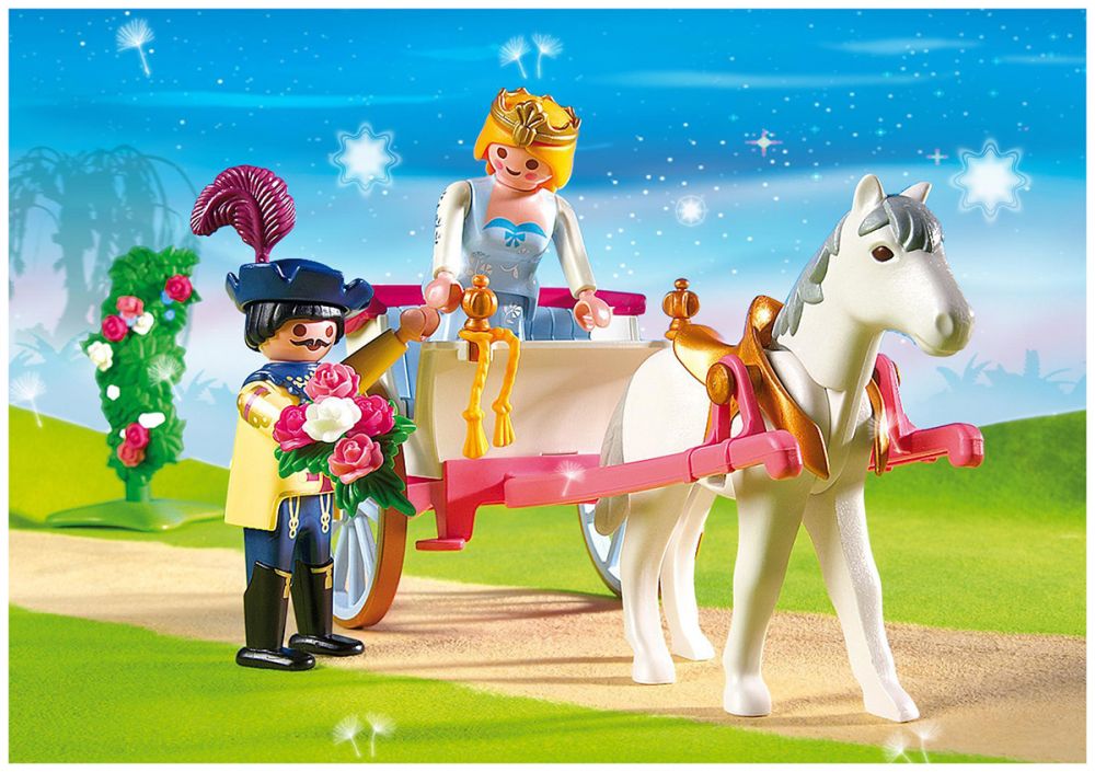 Playmobil Princess 5871 pas cher, Princesse avec calèche