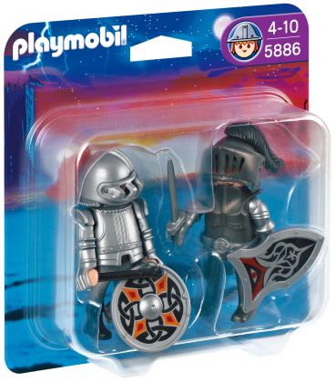 PLAYMOBIL Knights 5886 Duo Chevaliers de fer