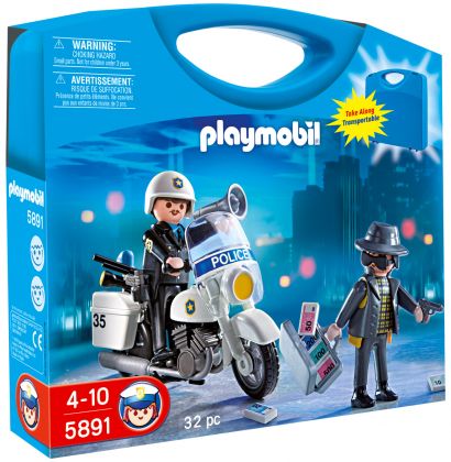 PLAYMOBIL City Action 5891 Valisette policier et voleur